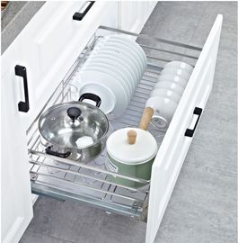 Nhà bếp trượt nhẹ nhàng kéo ra khỏi giỏ chống rỉ và chống biến dạng